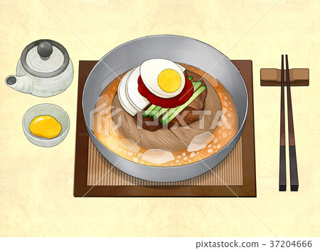Korean food illustration 003 37204666