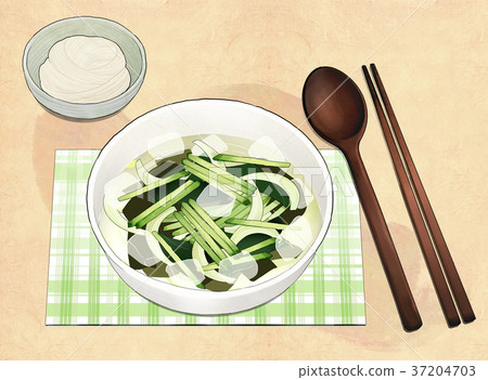 Korean food illustration 008 37204703