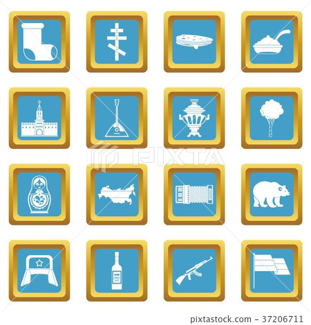 Russia icons azure Russia icons azure 37206711