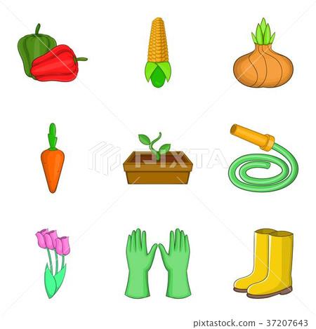 Extirpator icons set, cartoon style Extirpator icons set, cartoon style 37207643