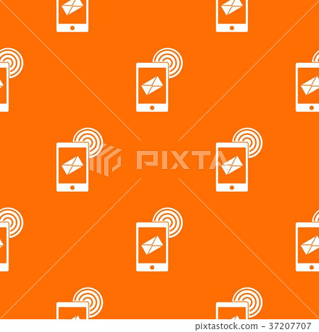 Mobile mail sign pattern seamless 37207707