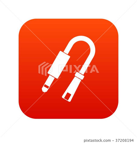 Table LED lamp icon digital red - Stock Illustration [37208194] - PIXTA