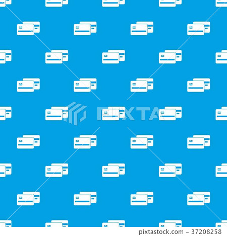Credit card pattern seamless blue - Stock Illustration [37208258] - PIXTA