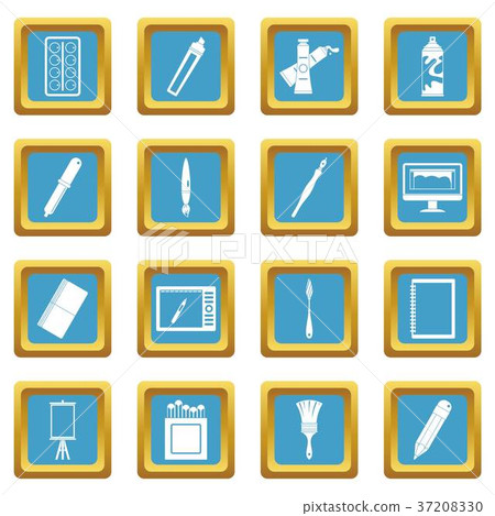 Design and drawing tools icons azure 37208330
