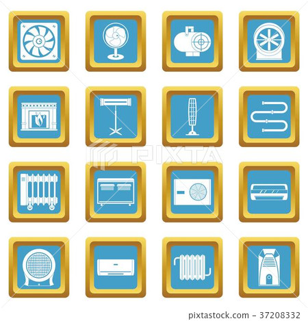 Heating cooling air icons azure 37208332