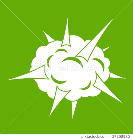 Power explosion icon green Power explosion icon green 37208980