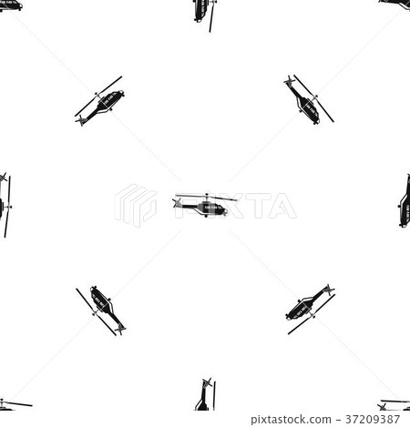 Military helicopter pattern seamless black Military helicopter pattern seamless black 37209387