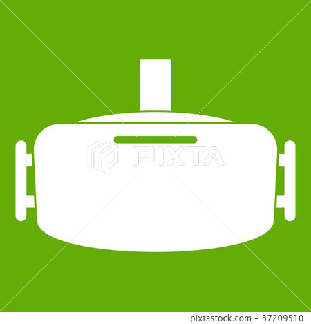 Vr device icon green Vr device icon green 37209510