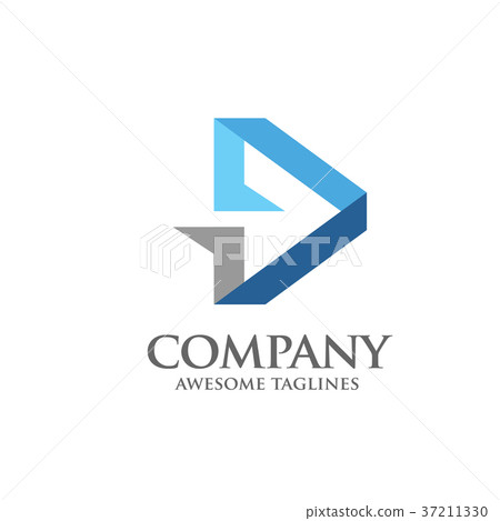 abstract arrow color logo vector 37211330