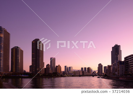 東京風景柏市Kashiwa Ohashi Tsukishima Chuo-ku，東京 37214036