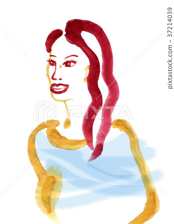 Red haired woman Red haired woman 37214039