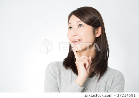 Thinking woman Thinking woman 37214591