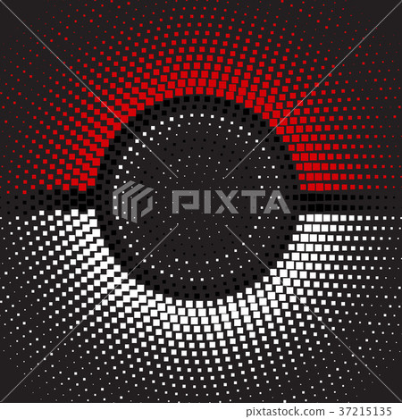 Half tone square round Pokemon ball background Half tone square round Pokemon ball background 37215135