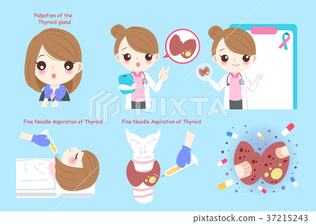 woman with thyroid cancer woman with thyroid cancer 37215243