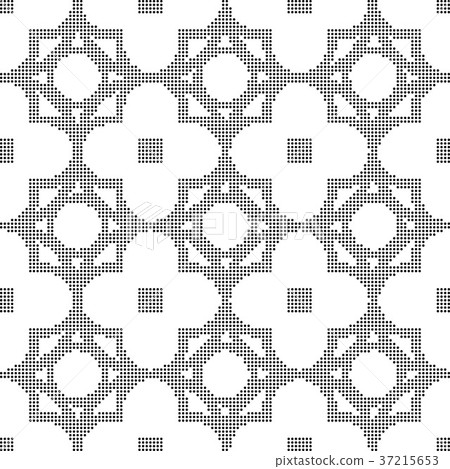 Half tone seamless retro pattern background 37215653