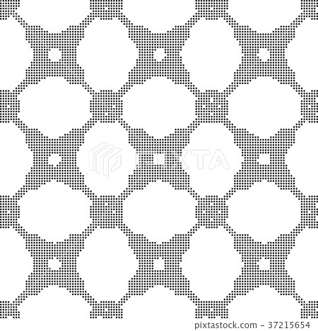 Half tone seamless retro pattern background 37215654