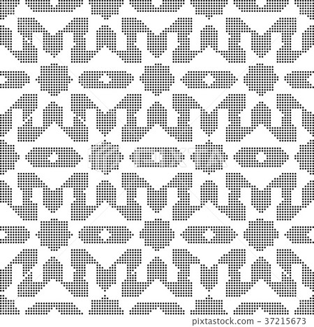 Half tone seamless retro pattern background Half tone seamless retro pattern background 37215673