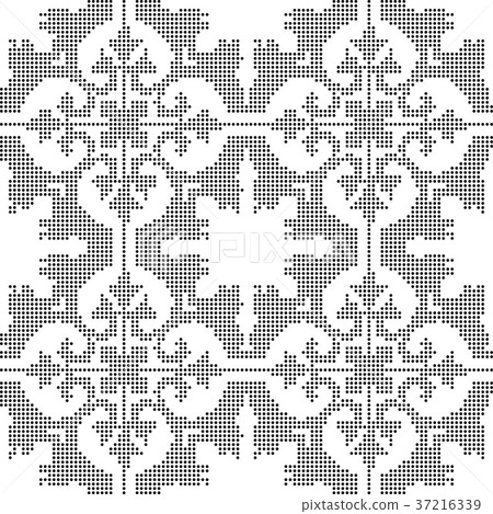 Half tone seamless retro pattern background 37216339