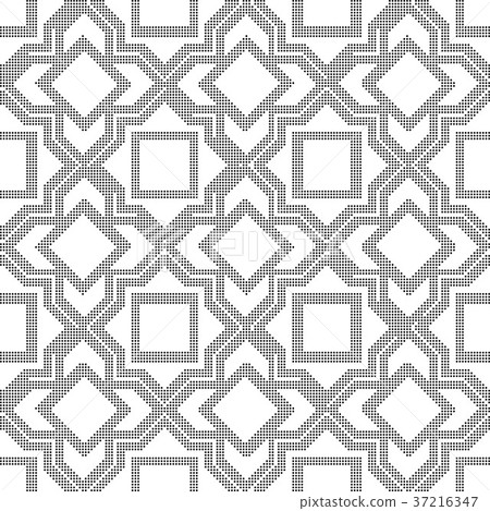 Half tone seamless retro pattern background 37216347