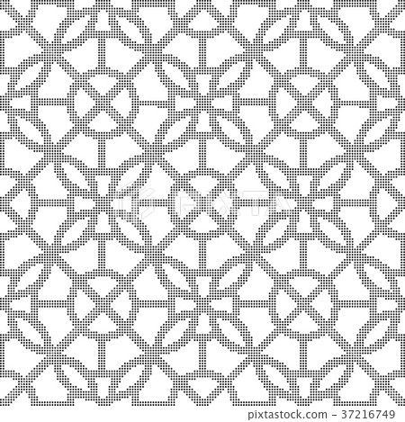 Half tone seamless retro pattern background 37216749