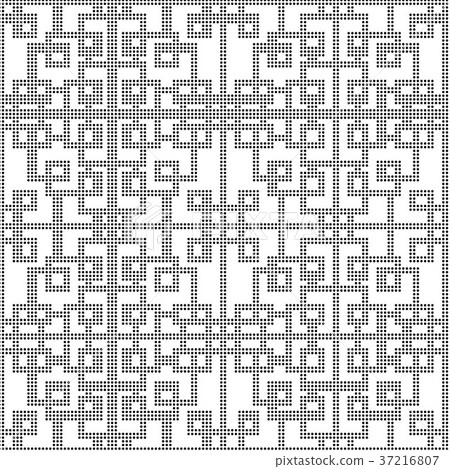 Half tone seamless retro pattern background 37216807