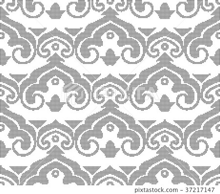 Half tone seamless retro pattern background 37217147