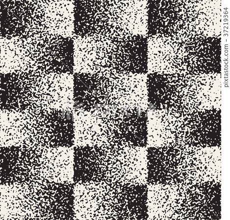 Abstract noisy textured geometric shapes background. Vector seamless grungy pattern. 37219364
