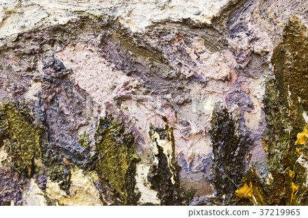 Abstract background of oil paint on canvas 37219965