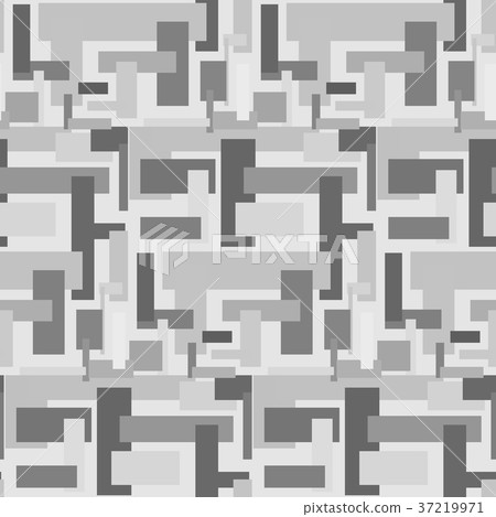 Monochrome abstract pattern with rectangles 37219971