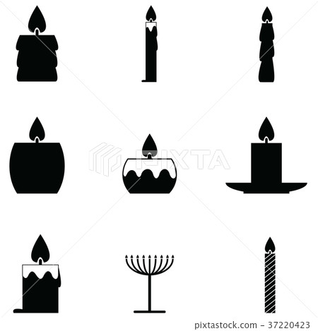 candles icon set candles icon set 37220423