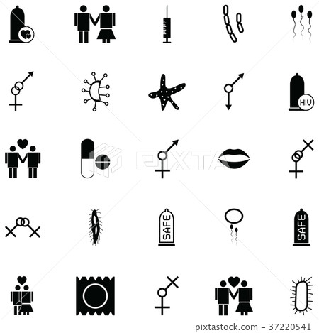 HIV icon set 37220541