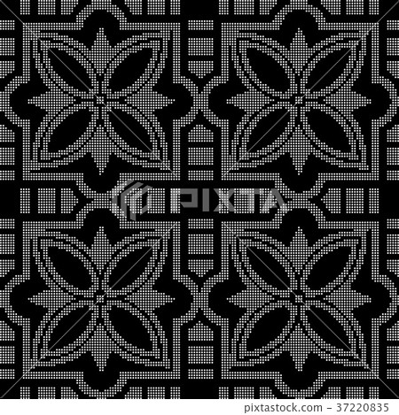 Half tone gradient seamless pattern background 37220835