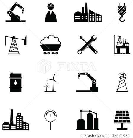 industry icon set industry icon set 37221071