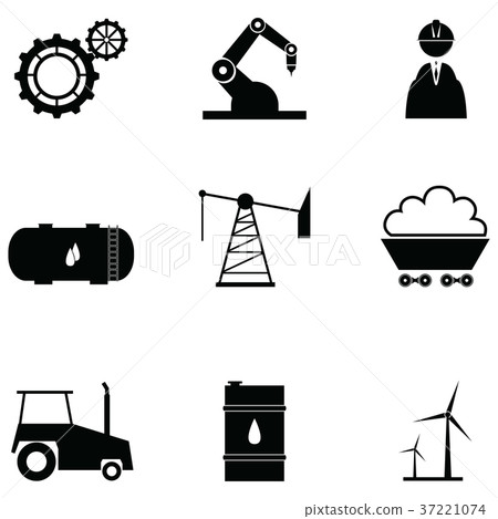 industry icon set industry icon set 37221074