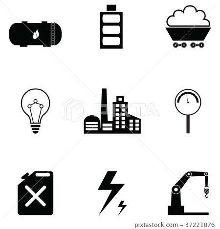 industry icon set industry icon set 37221076