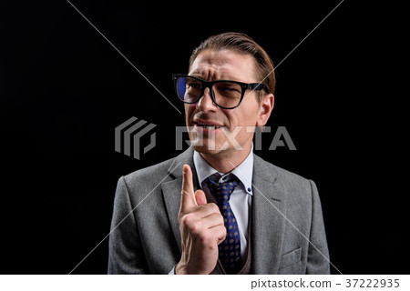 Dissatisfied qualified entrepreneur is feeling 37222935