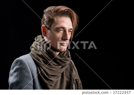 Stylish man is expressing pensivness 37222937