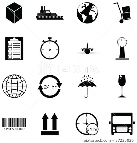 logistics icons set logistics icons set 37223026