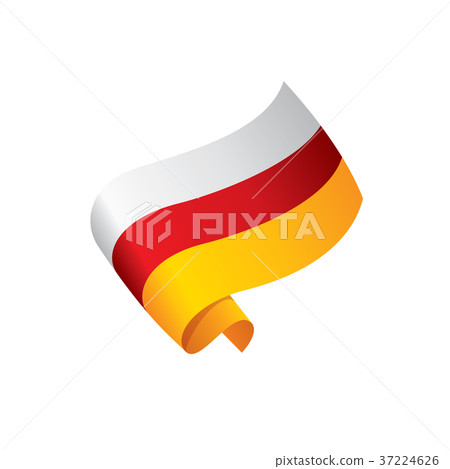 South Ossetia flag, vector illustration South Ossetia flag, vector illustration 37224626