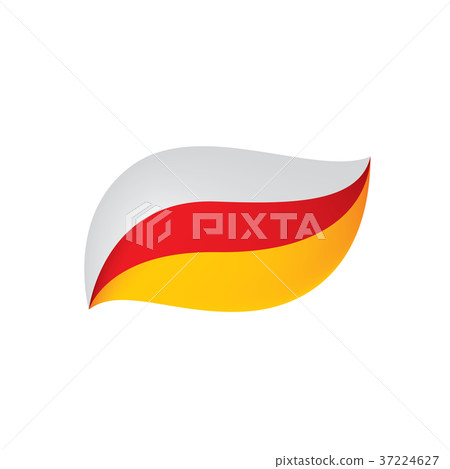 South Ossetia flag, vector illustration South Ossetia flag, vector illustration 37224627