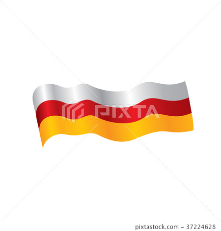 South Ossetia flag, vector illustration South Ossetia flag, vector illustration 37224628