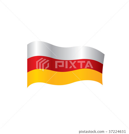 South Ossetia flag, vector illustration South Ossetia flag, vector illustration 37224631