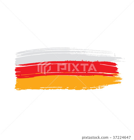South Ossetia flag, vector illustration South Ossetia flag, vector illustration 37224647
