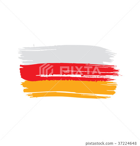 South Ossetia flag, vector illustration South Ossetia flag, vector illustration 37224648
