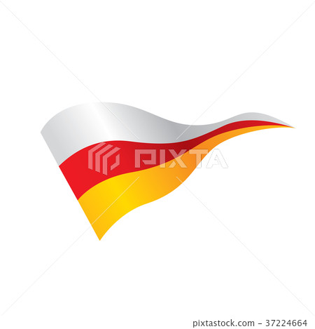 South Ossetia flag, vector illustration South Ossetia flag, vector illustration 37224664