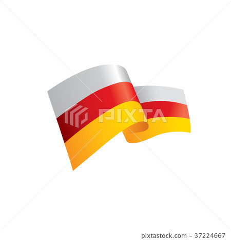South Ossetia flag, vector illustration South Ossetia flag, vector illustration 37224667