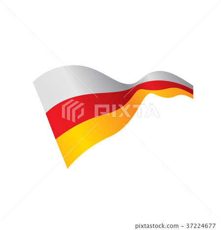 South Ossetia flag, vector illustration South Ossetia flag, vector illustration 37224677