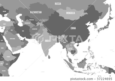 Political map of western, southern and eastern Political map of western, southern and eastern 37224695