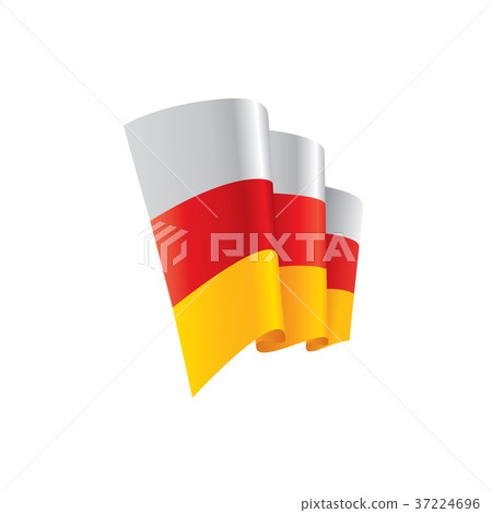 South Ossetia flag, vector illustration South Ossetia flag, vector illustration 37224696