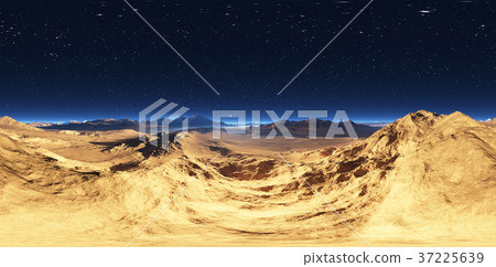 Panorama of desert landscape sunset Panorama of desert landscape sunset 37225639